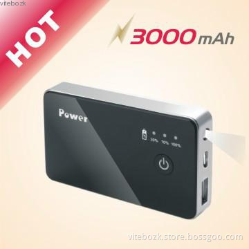 3000mAh Gift Power Bank for Mobile Phone with Torch